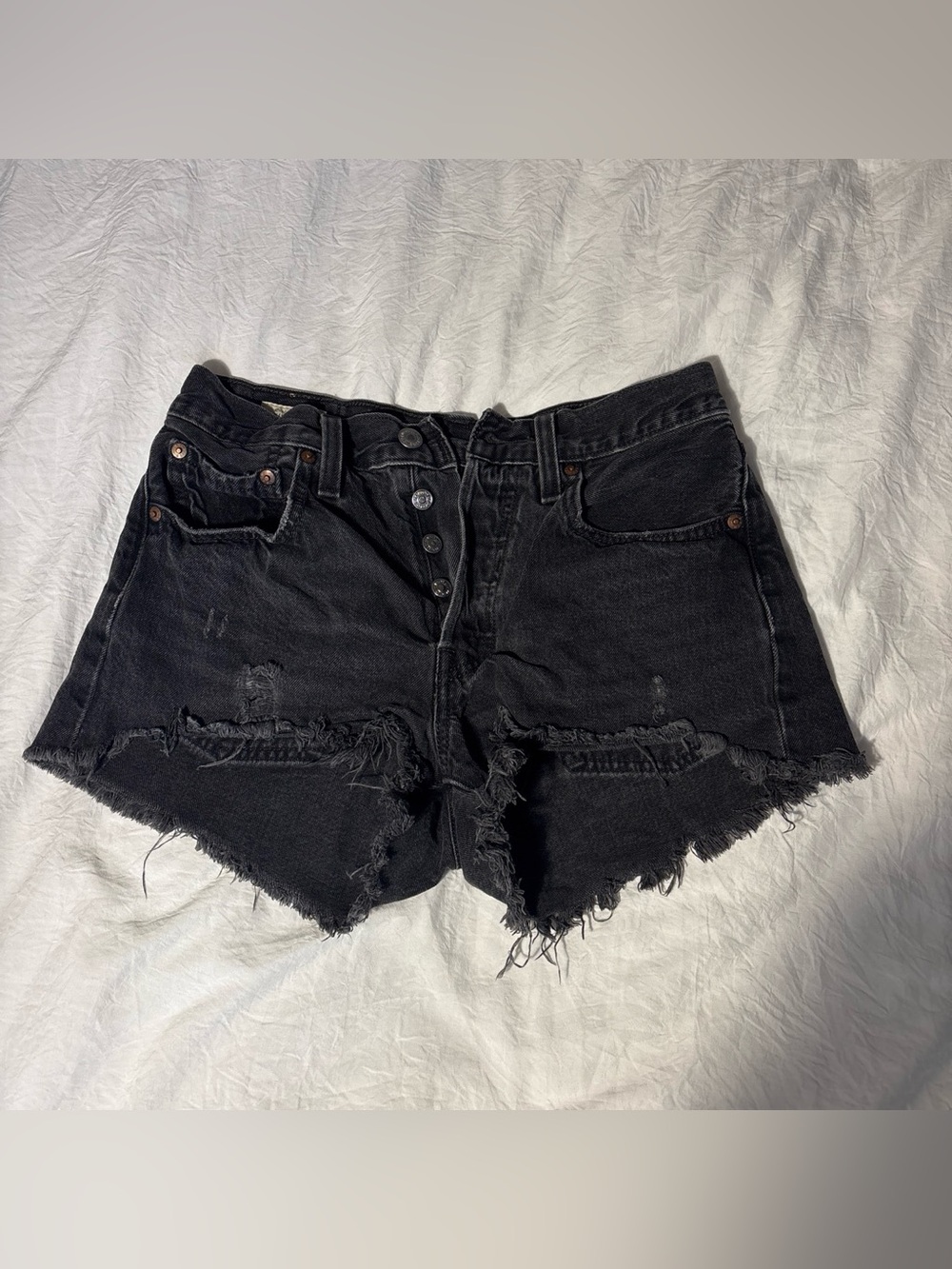 Black Levi’s 501 Shorts